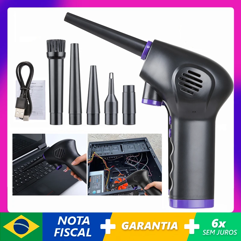 

Wireless Air Duster Portable Device Rechargeable Large Capacity PC Laptop Car Cleaning Keyboard