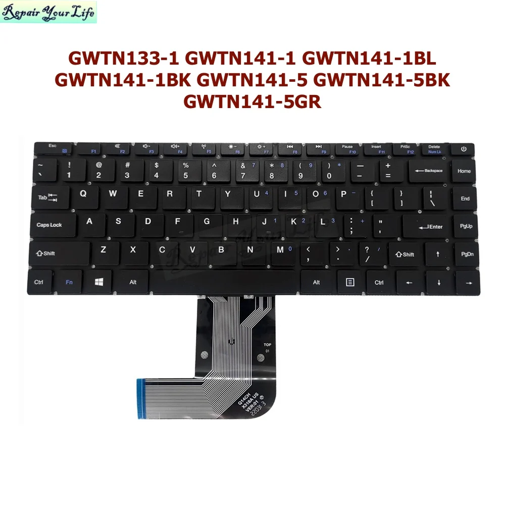 Eua Inglês Teclado do Laptop para Gateway Gwtn1331 Gwtn141-1 Gwtn141-1bl Gwtn141-1bk Gwtn1415 Gwtn141-5bk Gwtn141-5gr Mb3181004