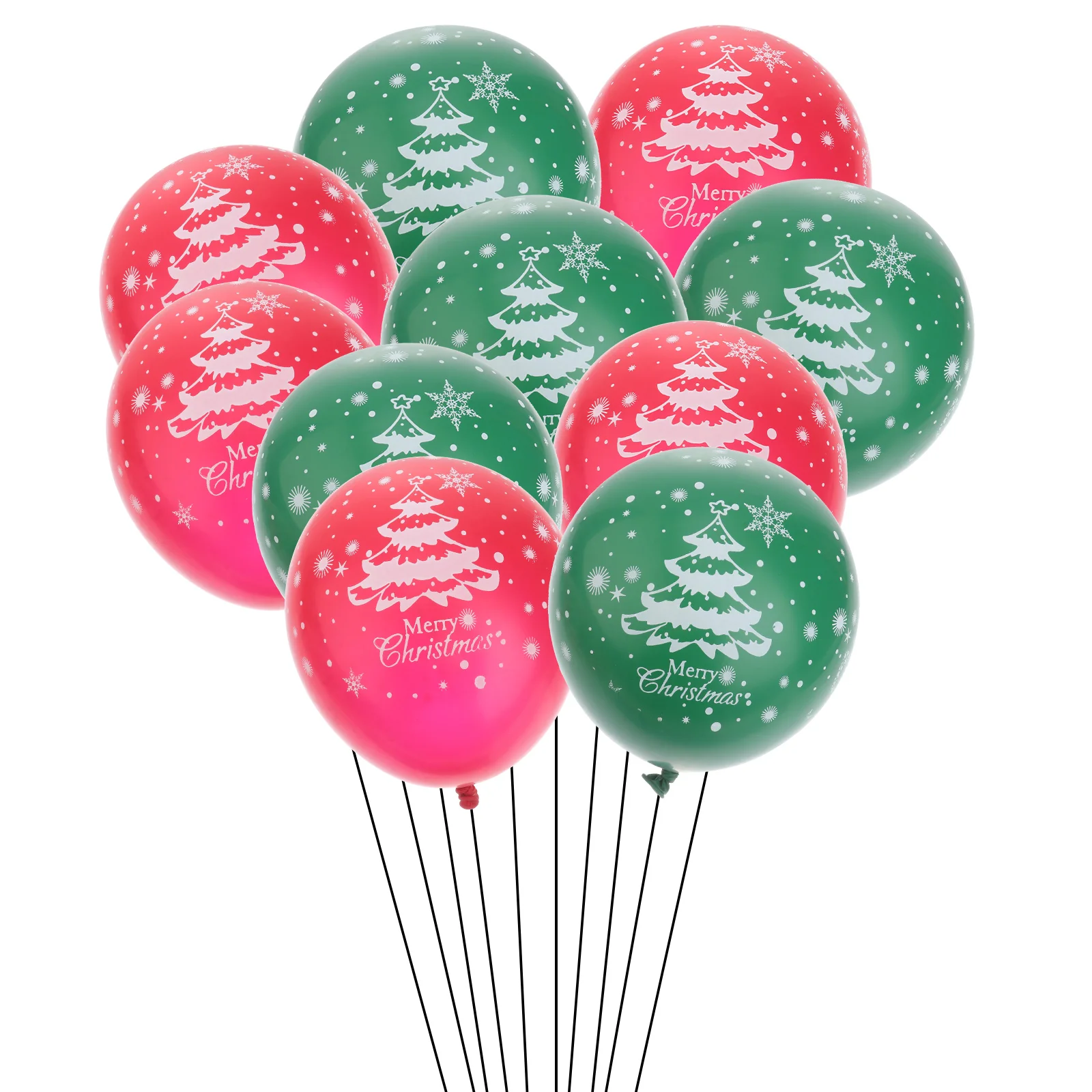 

100pcs Christmas Balloons Merry 12 inch Latex Balloons Decorative Balloon Photo Props for Wedding