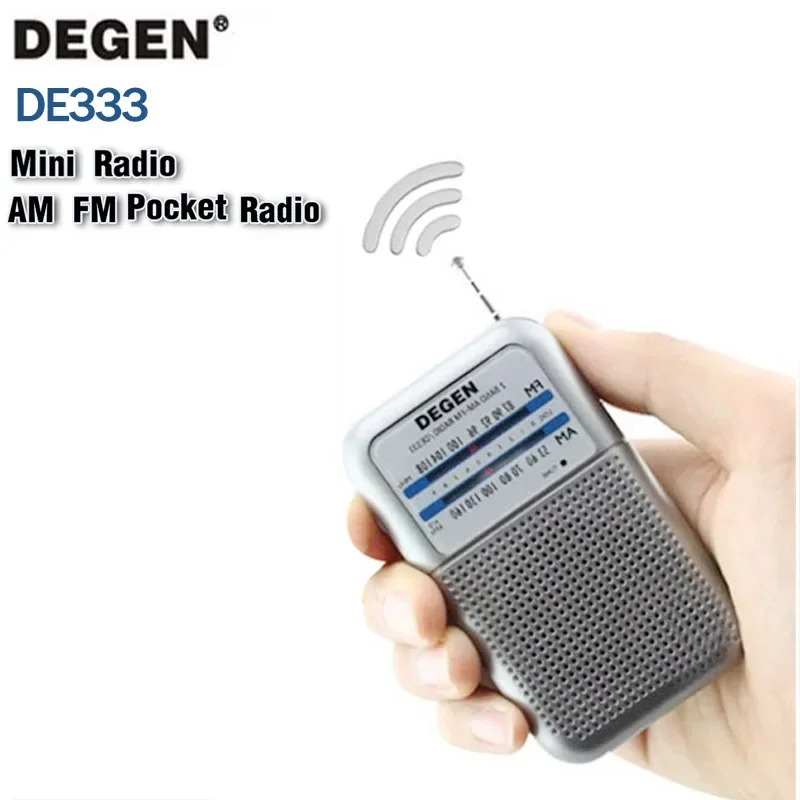 Портативный двухдиапазонный FM-радиоприемник Degen DE333 AM/FM | AliExpress
