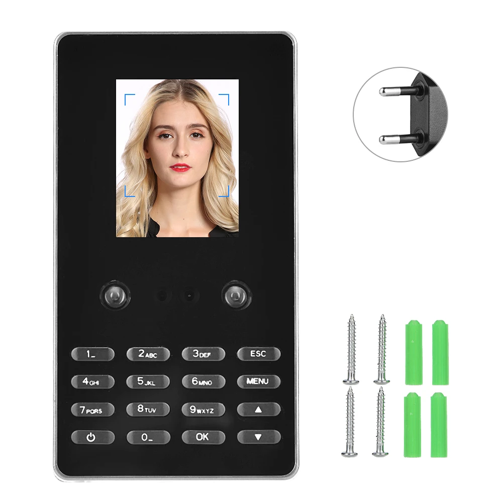 

110-240V 2.8 Inch Smart Face Recognition Password Attendance Machine (EU Plug) Attendance Attendance Attendance Attendance