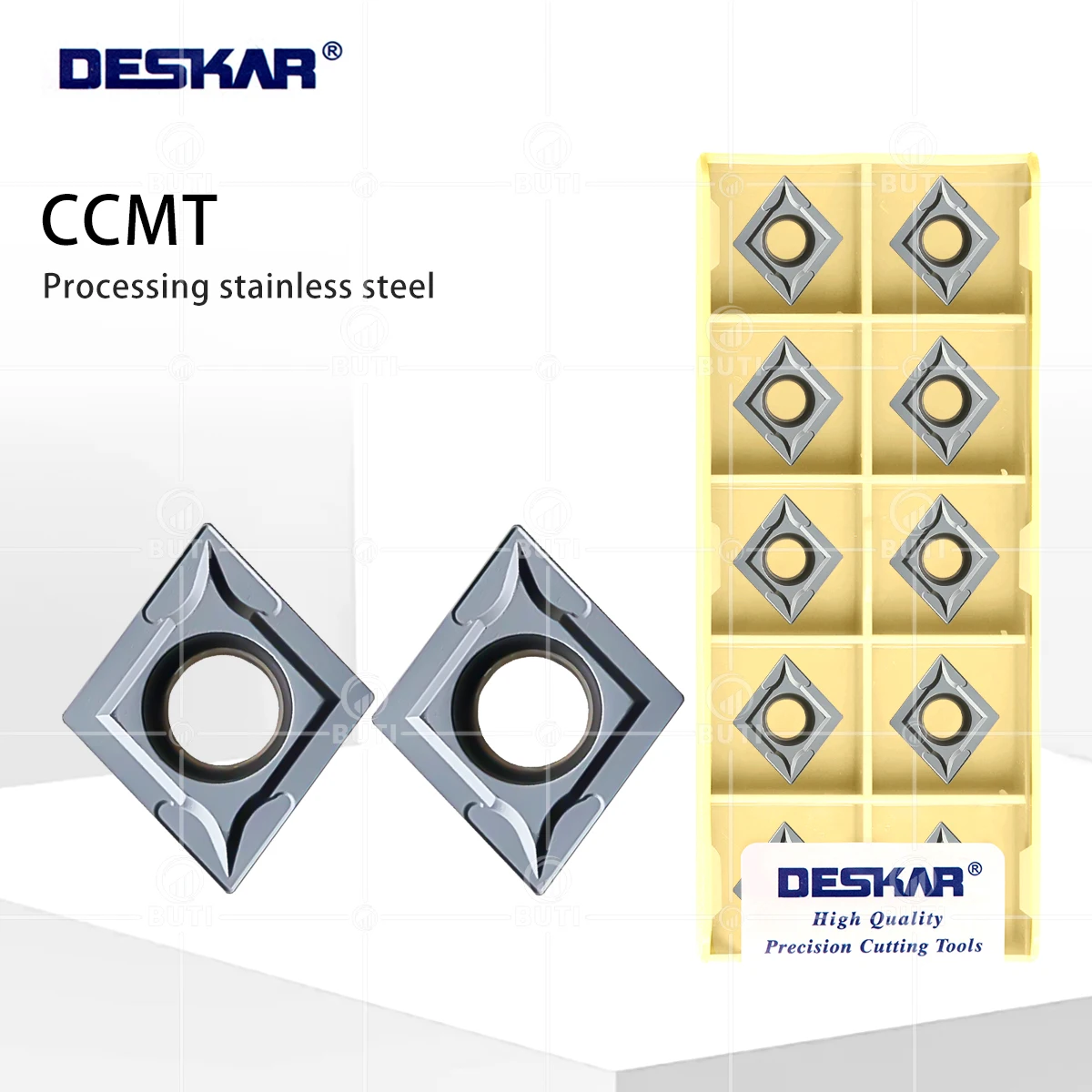 

DESKAR 100% оригинал CCMT 060204 CCMT09T304 CCMT 120404 LF6018 Токарные инструменты из нержавеющей стали, лезвие токарного станка с ЧПУ, материал из сплава