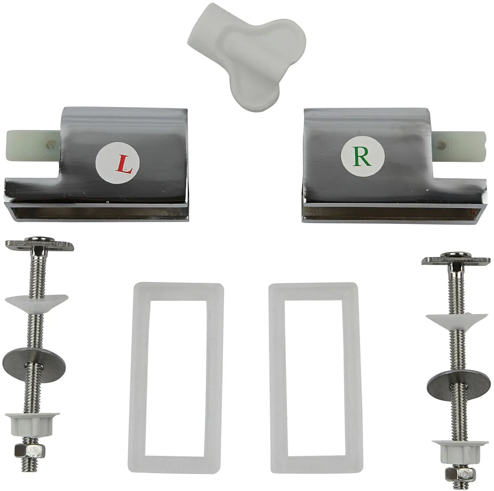 

2PCS Toilet Seat Hinge To Top Close Soft Release Quick Install Toilet Kit For Most Standard Toilet Seats With Top Fix Hinge