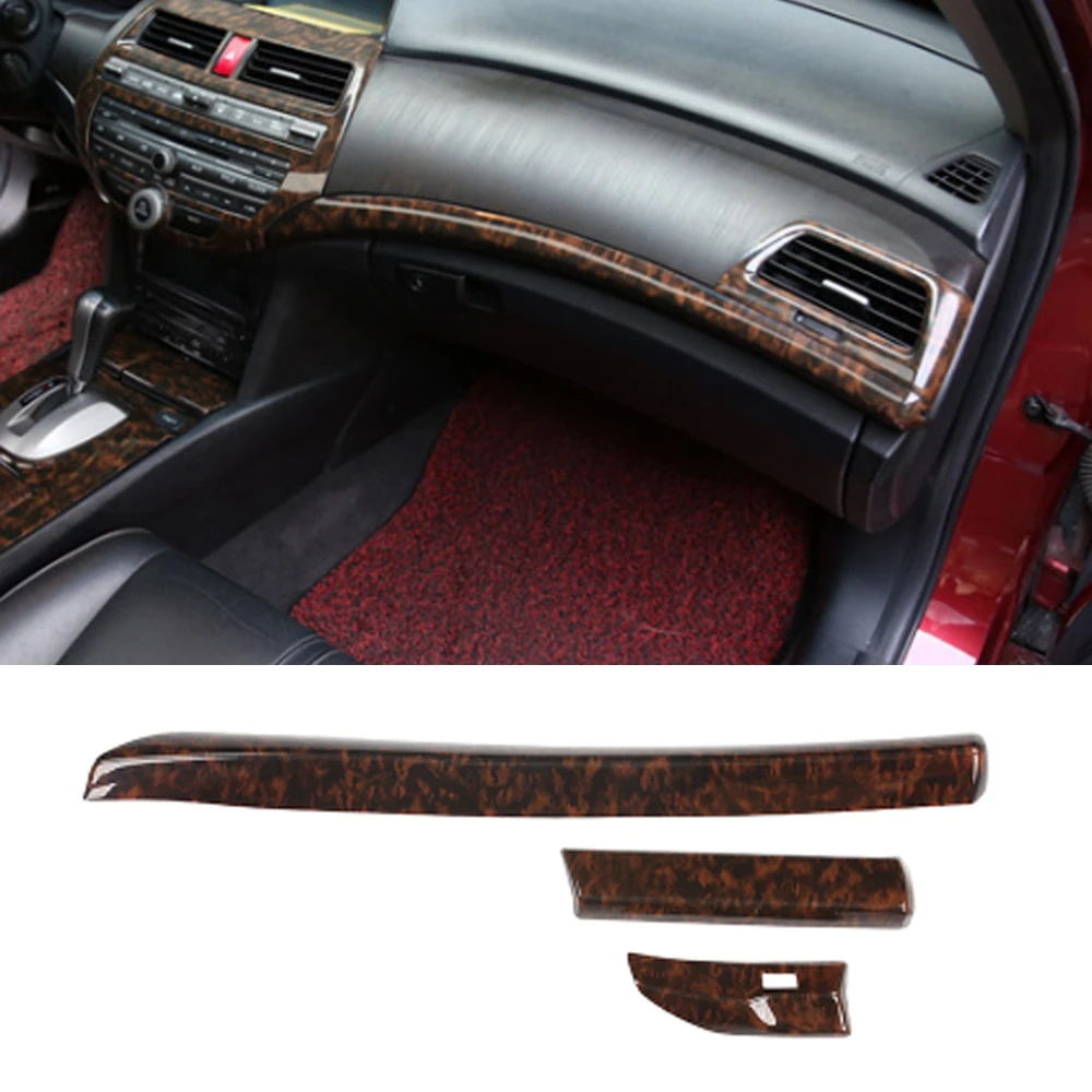 

Для Honda Accord 8th 2008-2012 LHD украшения для приборной панели автомобиля полоски отделочные наклейки интерьер авто аксессуар Стайлинг молдинги