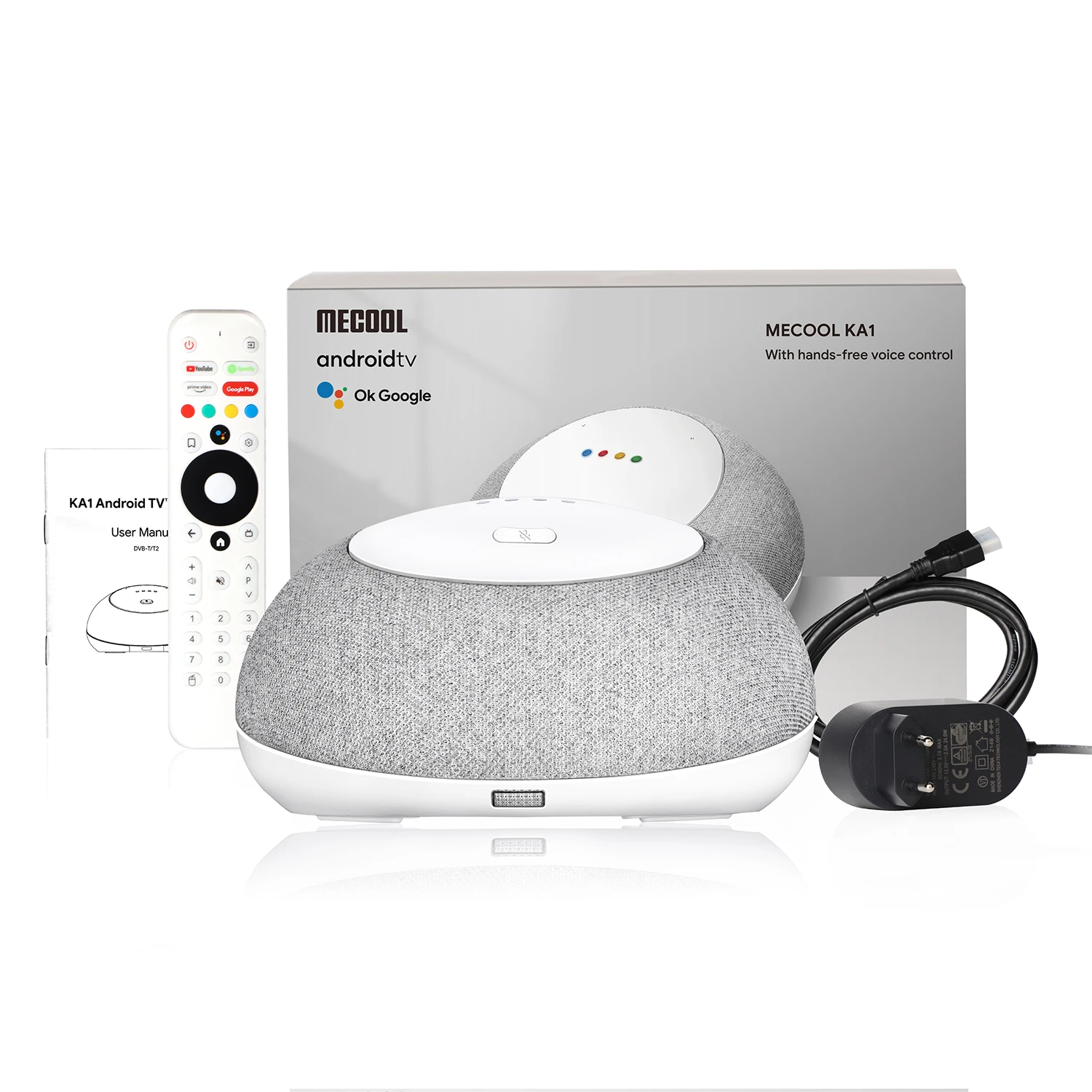 MECOOL HomePlus KA1 DVB T2 Android 11.0 4GB 32GB Portable Wireless Soundbar Music Theater Systems Home Hub Speakers Smart Audio