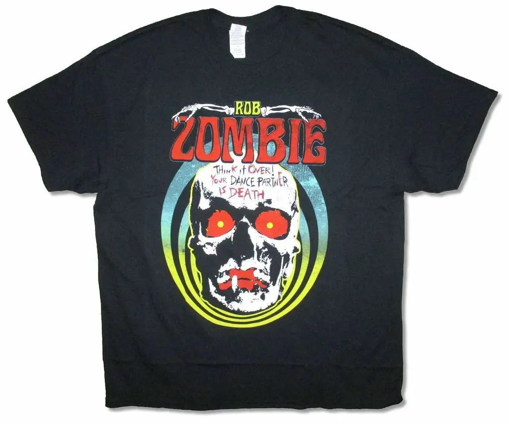 

Rob Zombie Dance Partner Is Death Black T Shirt New Merch Think It Over