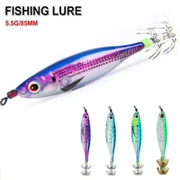 fishing lure 60mm 5 5g squid jigging lures artificial shrimp fishing lure with hook luminous cuttlefish bait saltwater fish lure