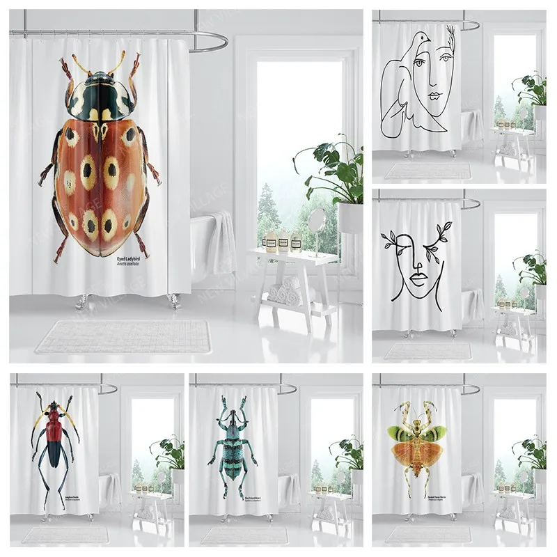 

Водонепроницаемая тканевая занавеска для душа, занавеска для ванной комнаты 180x200, занавеска для душа 240*200, скандинавский декор в стиле бохо x