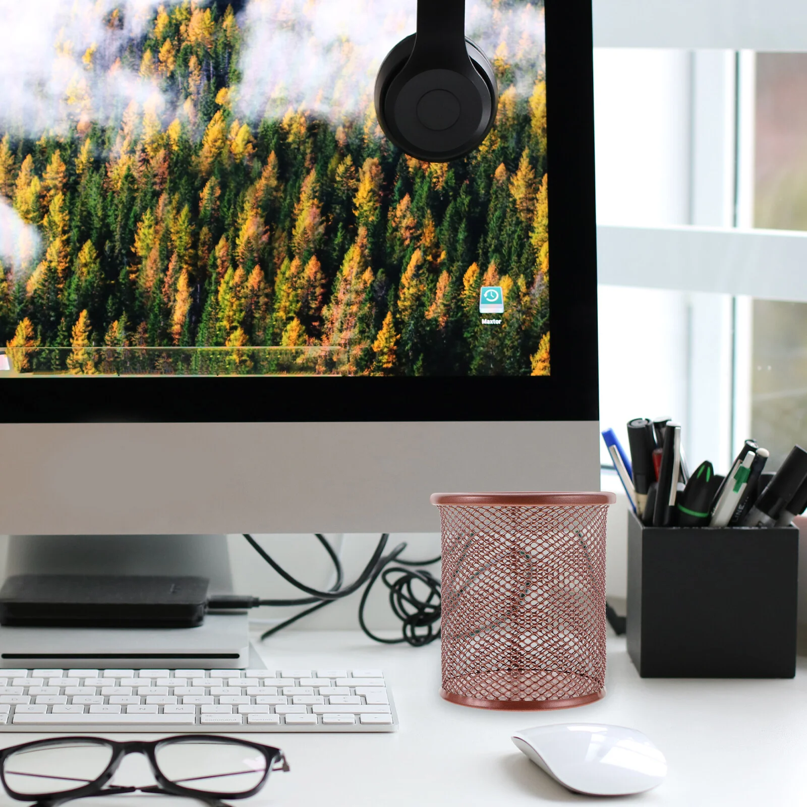 

Desk Cups School Supply Organizer Office Organizers Bucket Tool Bag Holder