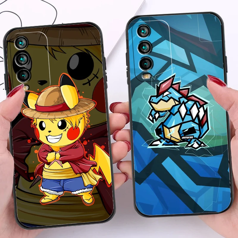 

Pokemon Bandai Phone Cases For Xiaomi Redmi Note 10 10 Pro 10S Redmi Note 10 5G Coque Funda Back Cover Soft TPU