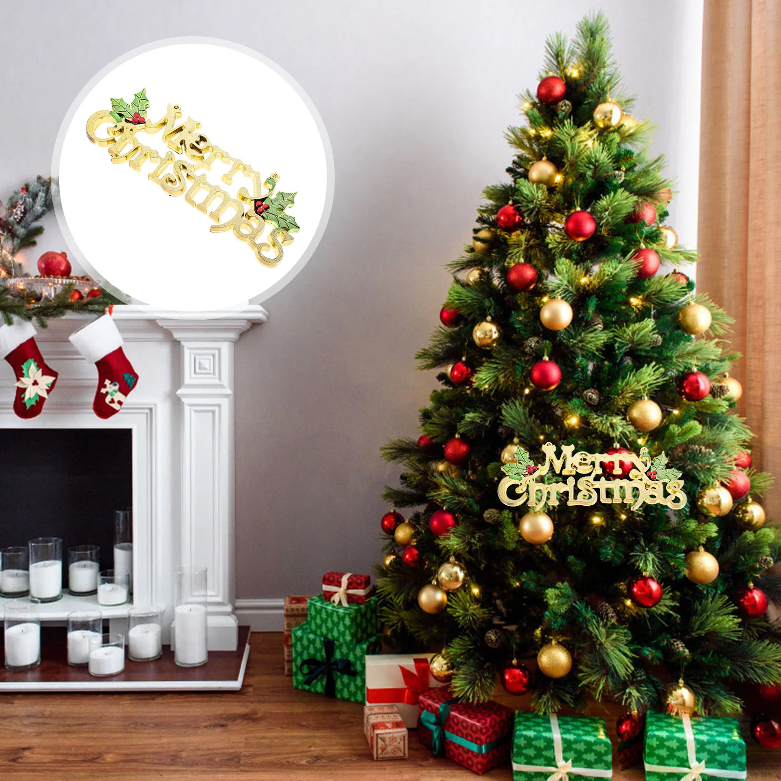 

Christmas Pendant Decorations Hanging Festival Xmas Decor Merry Signs Ornament Sign Tree Wreath Doorgold Pendants Themed