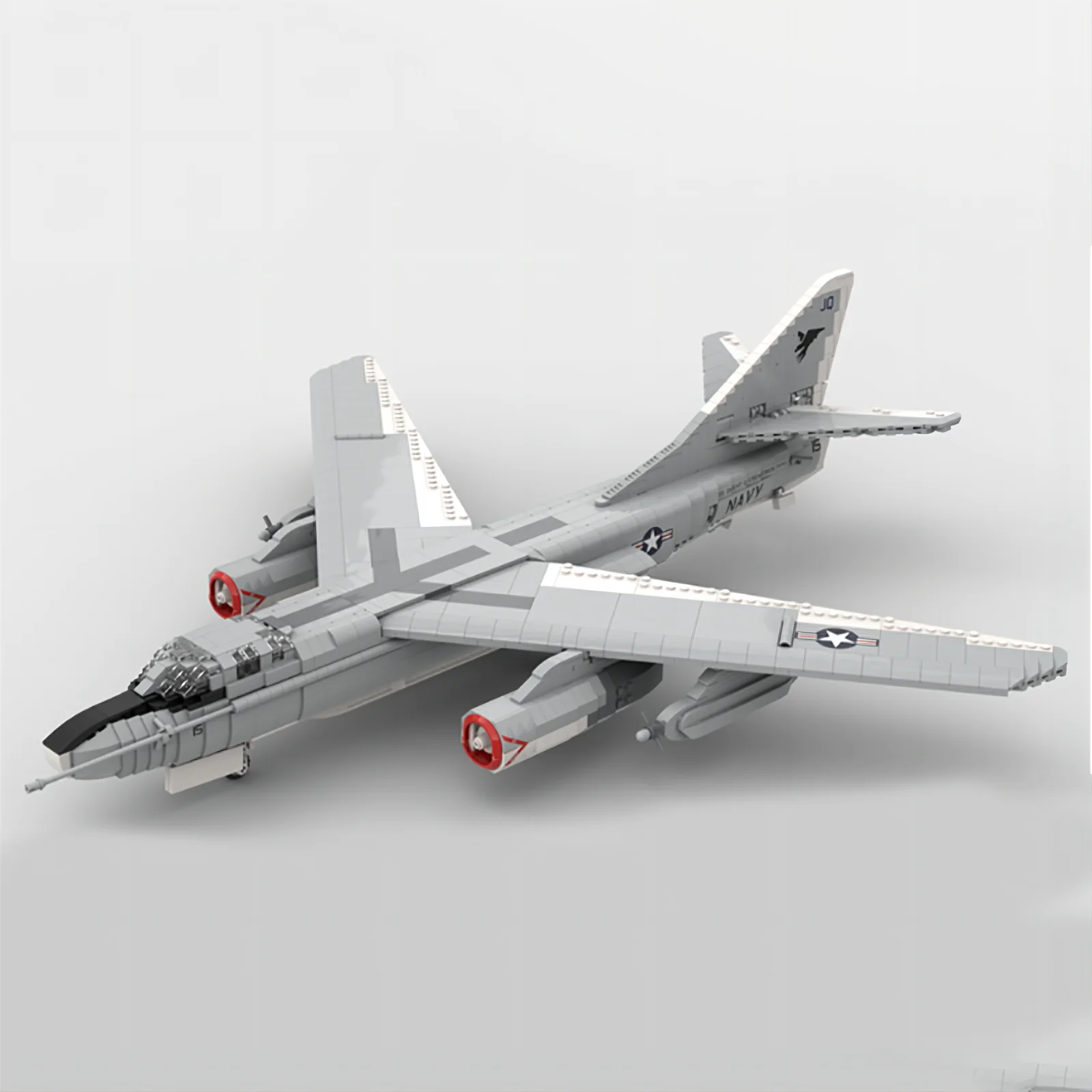 Военный масштаб 1:35 класса EA-3B Sky Samurai Fighter собранная игрушка из строительных