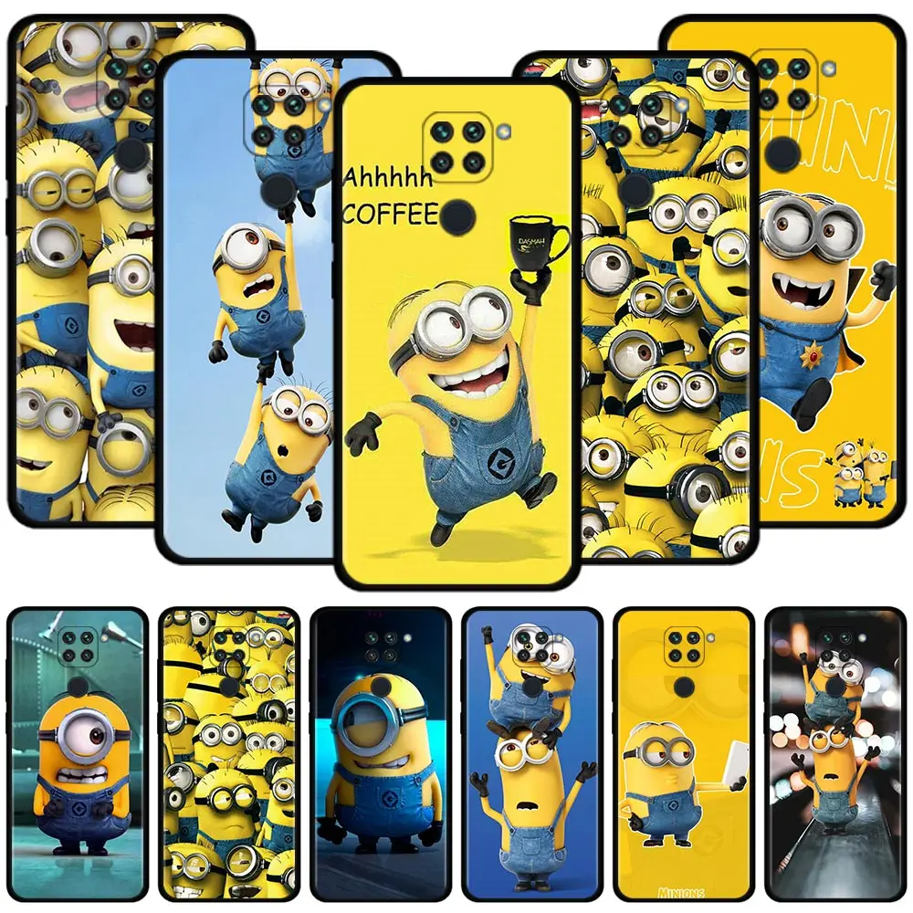 

Miniones Cartoon Phone Case For Xiaomi Redmi Note 11Pro Plus 11 10 8 Pro 11T 9s 9t 8t 8 7 Silicone Cover for Redmi 10 9 9a 9c 8