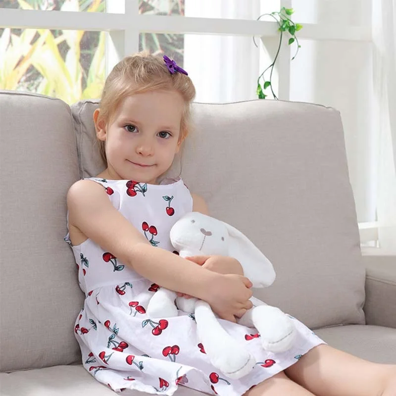 

Детская плюшевая кукла-кролик спящий успокаивающий мультяшный кролик милая кукла удобная детская игрушка подарок на день рождения для реб...