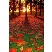 5d diamond painting sunset trees and flowers full drill by number kits for adults diy diamond set arts craft decorations a0739