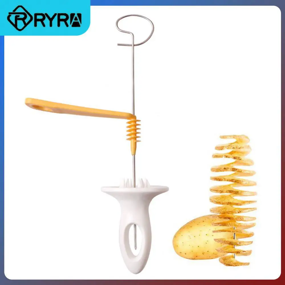 

Twisted Diy Spiral Slicer Stainless Steel Potato Wedge Cutter Whirlwind Cut Vegetable Spiralizer Kitchen Tools And Gadgets