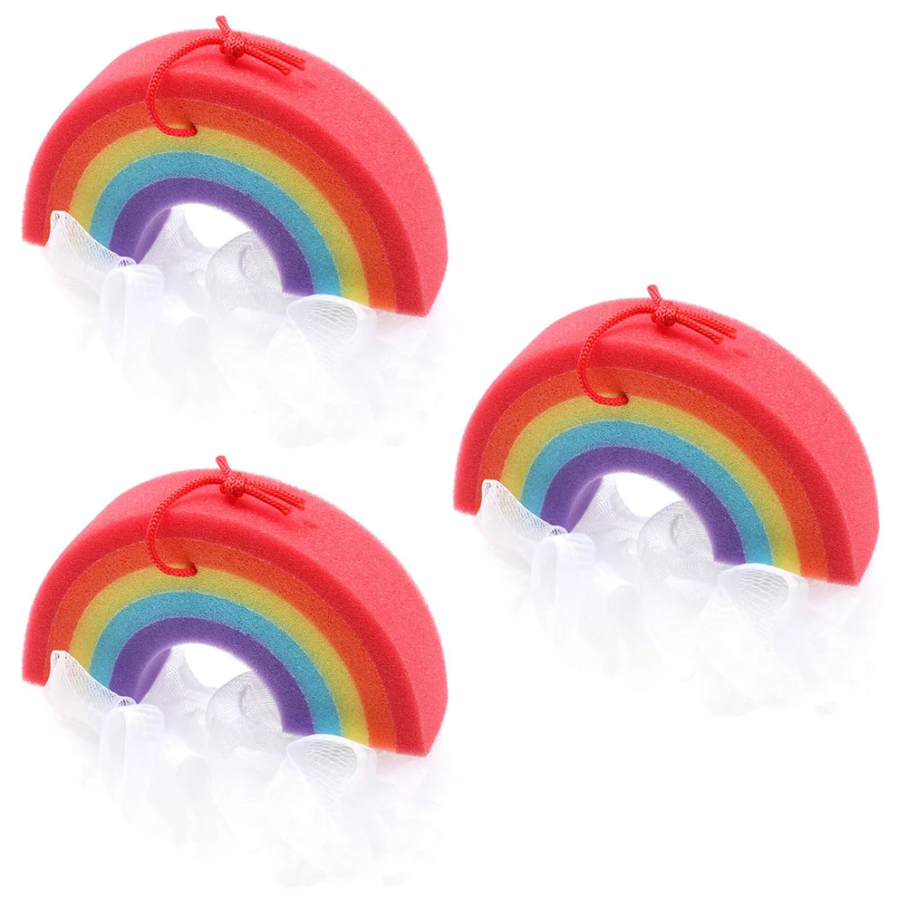 

Bathbody Sponge Shower Bathing Rainbow Sponges Poufexfoliating Mesh Wash Foaming Scrubbing Loofahs Scrub Scrubber Cleaningpuff