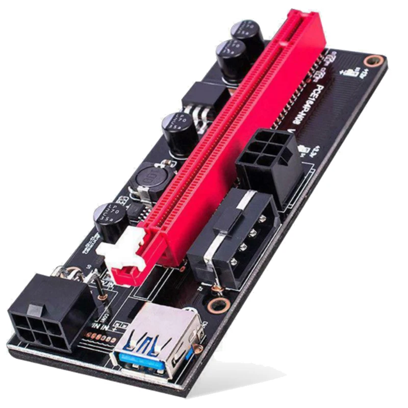 8 шт. VER009 USB 3.0 PCI-E Riser VER009S Express 1X 4X 8X 16X Карта адаптера удлинителя SATA 15Pin на