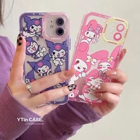 sanrio kuromi melody phone cases for iphone 13 12 11 pro max mini xr xs max 8 x 7 se 2020 back cover