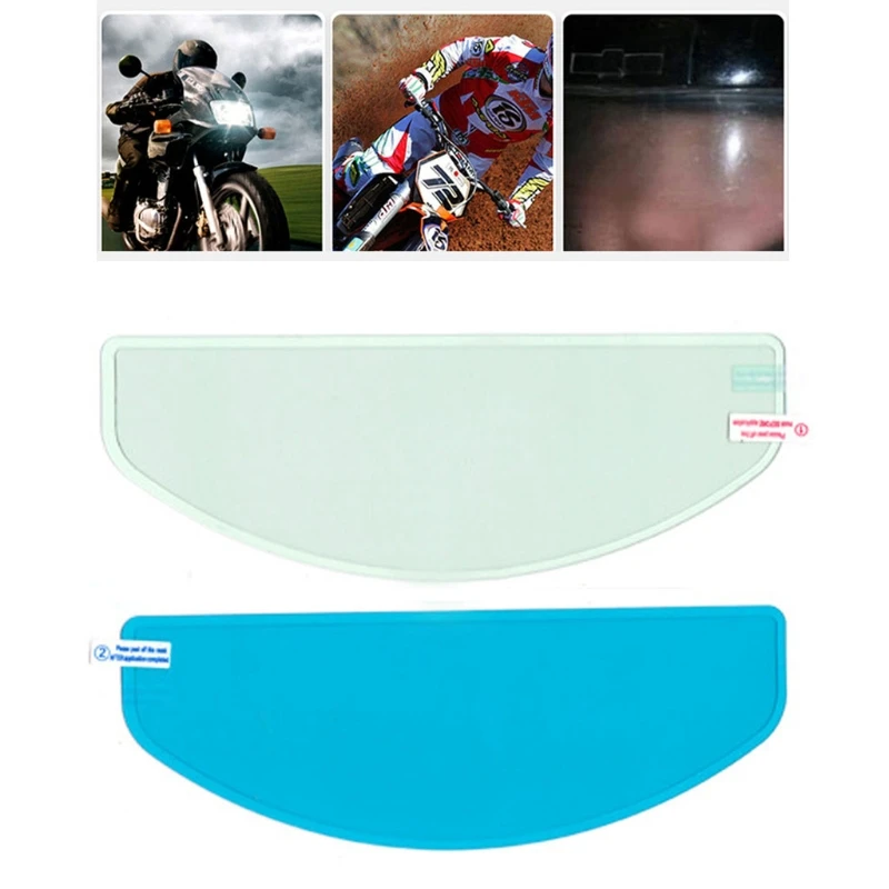 Универсальная вставка для мотоциклетного шлема прозрачная клейкая основа