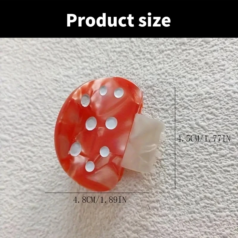 Зажим для волос в форме гриба с уксусной кислотой милый зажим челюсти героями