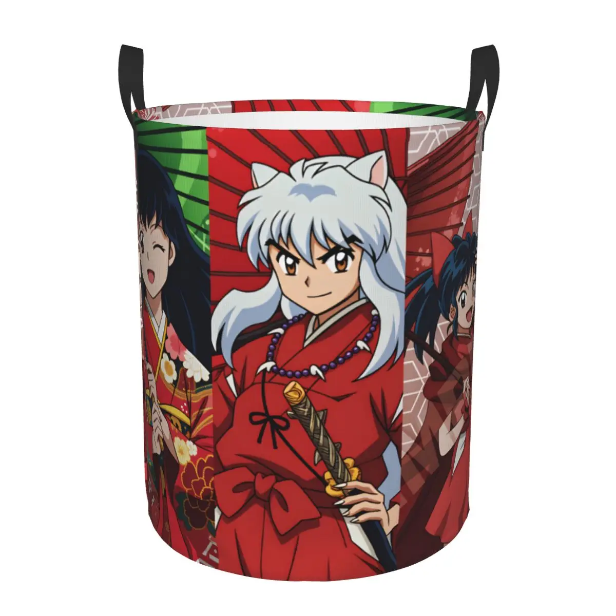 Фото Корзина для белья Inuyasha Kagome Higurashi Moroha, складная, для хранения одежды, для гостиной №1