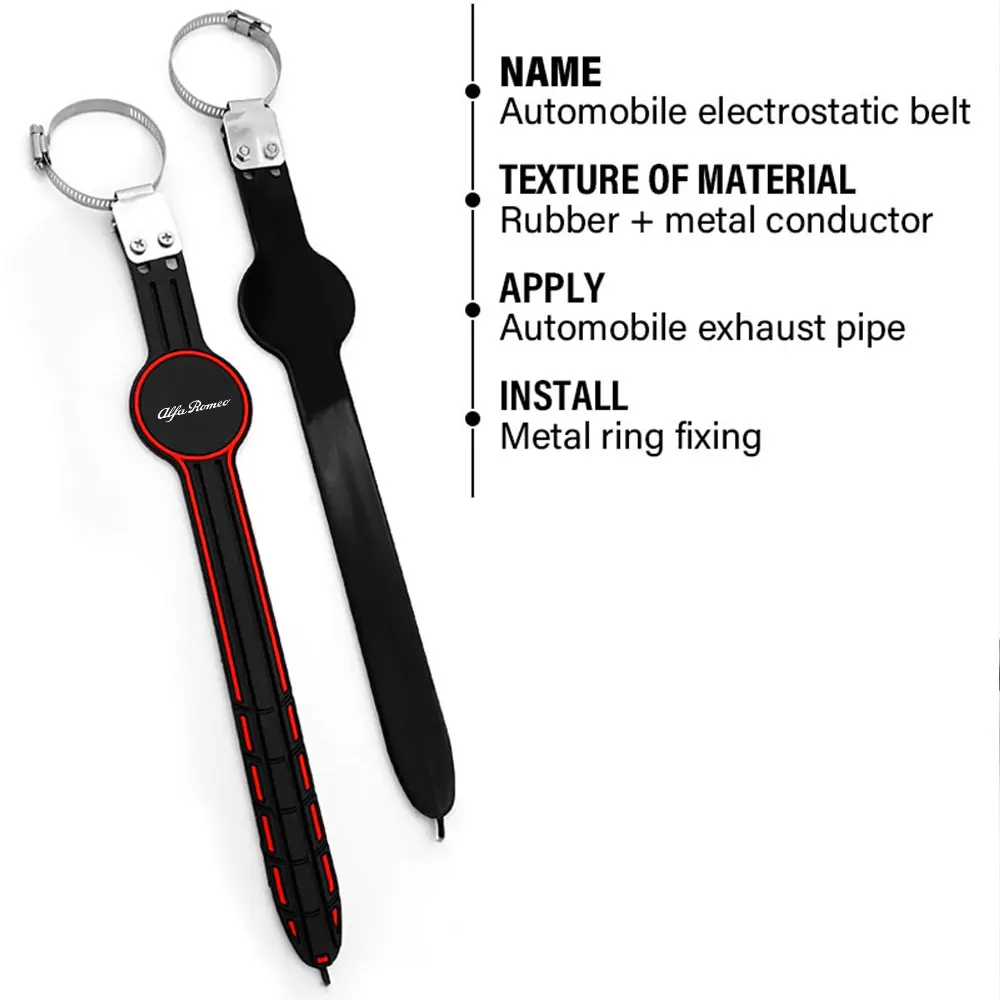 Регулируемый автомобильный тяговый ремень антистатическая заземляющая полоса