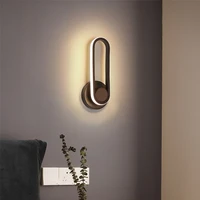modern wall lamp 330%c2%b0 rotatable dimmable interior wall light bedside bedroom night lamp living room study hotel indoor lighting