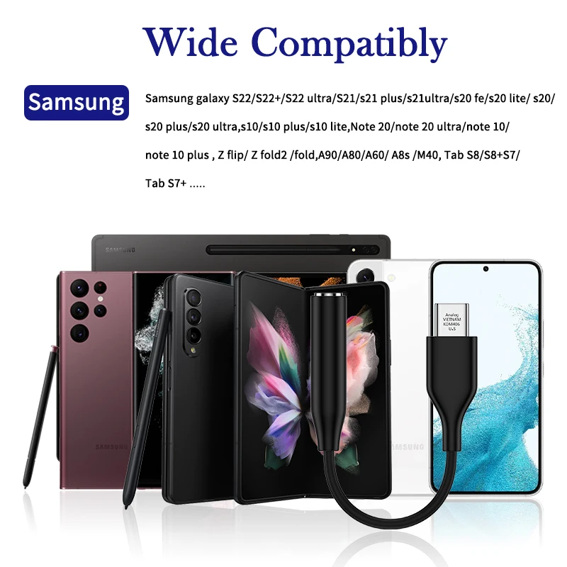 Оригинальный аудиоадаптер Usb Type-C на 3 5 мм кабель Aux наушники для Samsung Galaxy S22 S21 Ultra S20
