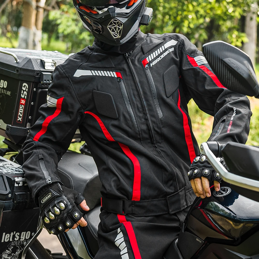 

Мотоциклетная куртка HEROBIKER, водонепроницаемая зимняя непромокаемая куртка для мотокросса, ветрозащитная одежда для верховой езды, защитное снаряжение
