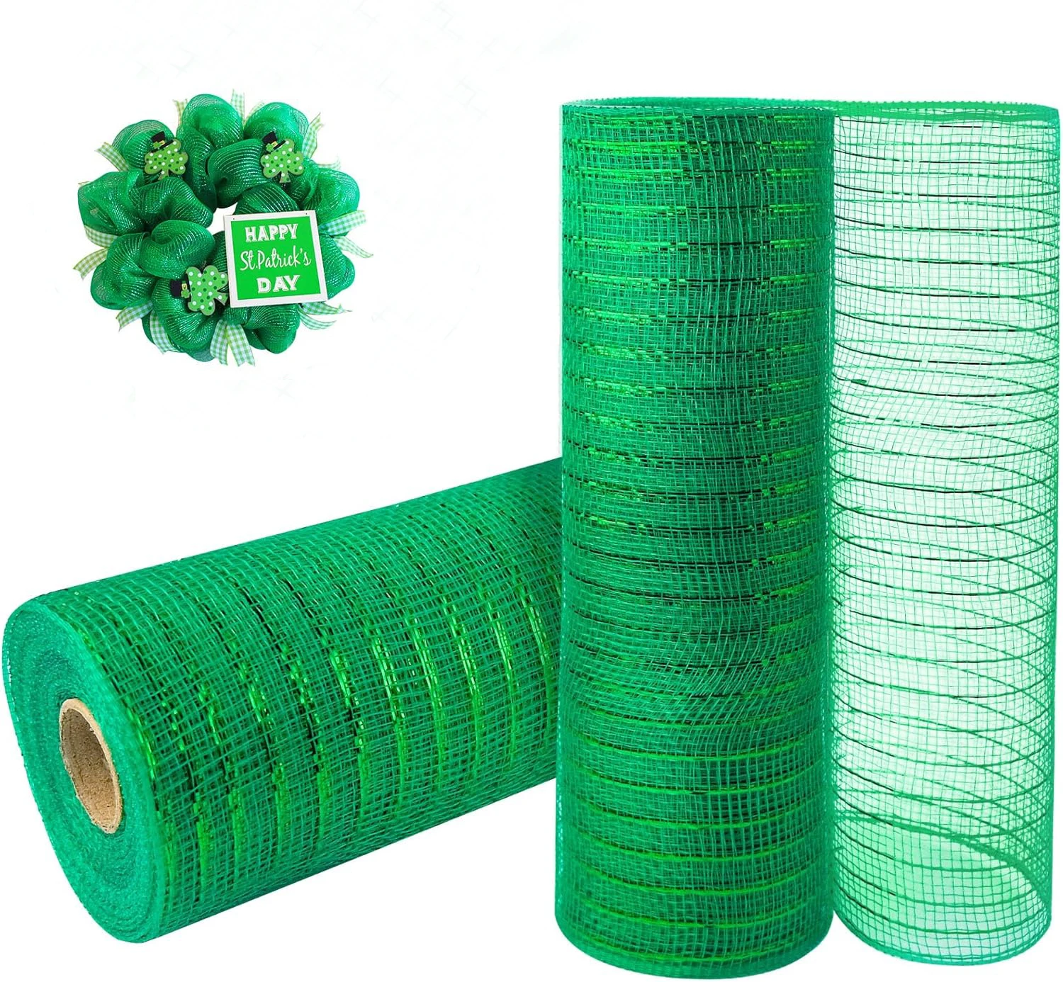 2 Упаковки Зеленая Полиэфирная Лента Для Рождественских Украшений Свадебные