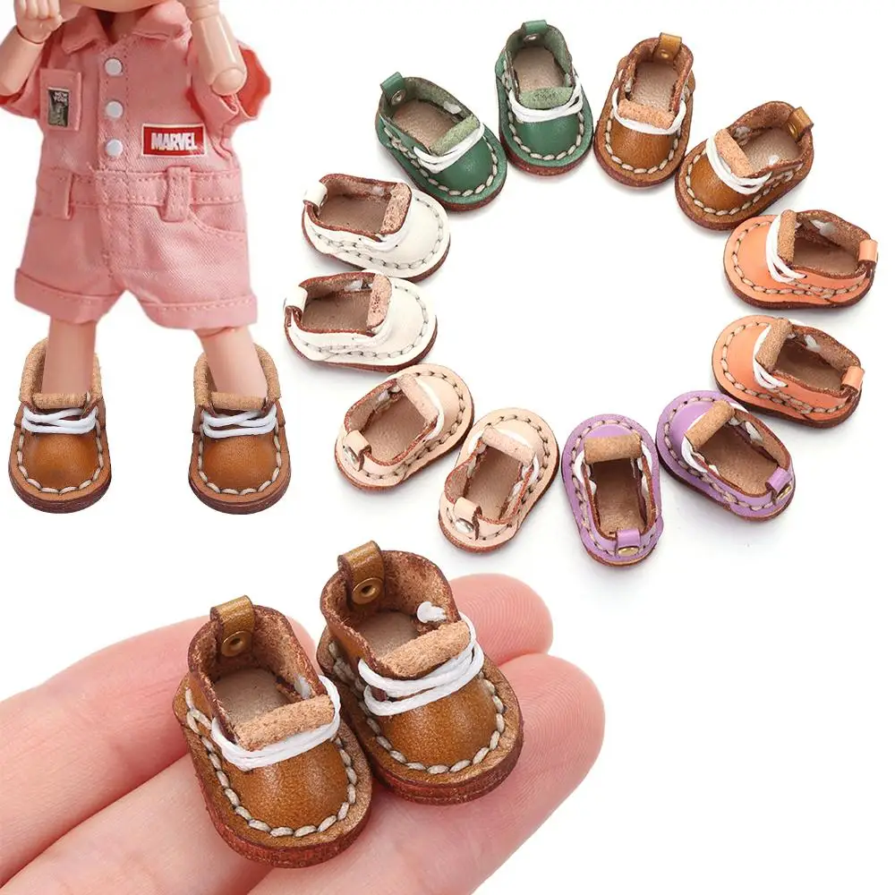 

Для obitsu11GSCbody9OB11 Симпатичная для 1/12BJD куклы для 1/11 OB11 Новые повседневные воловья кожа куклы обувь кожаная обувь кукольные ботинки