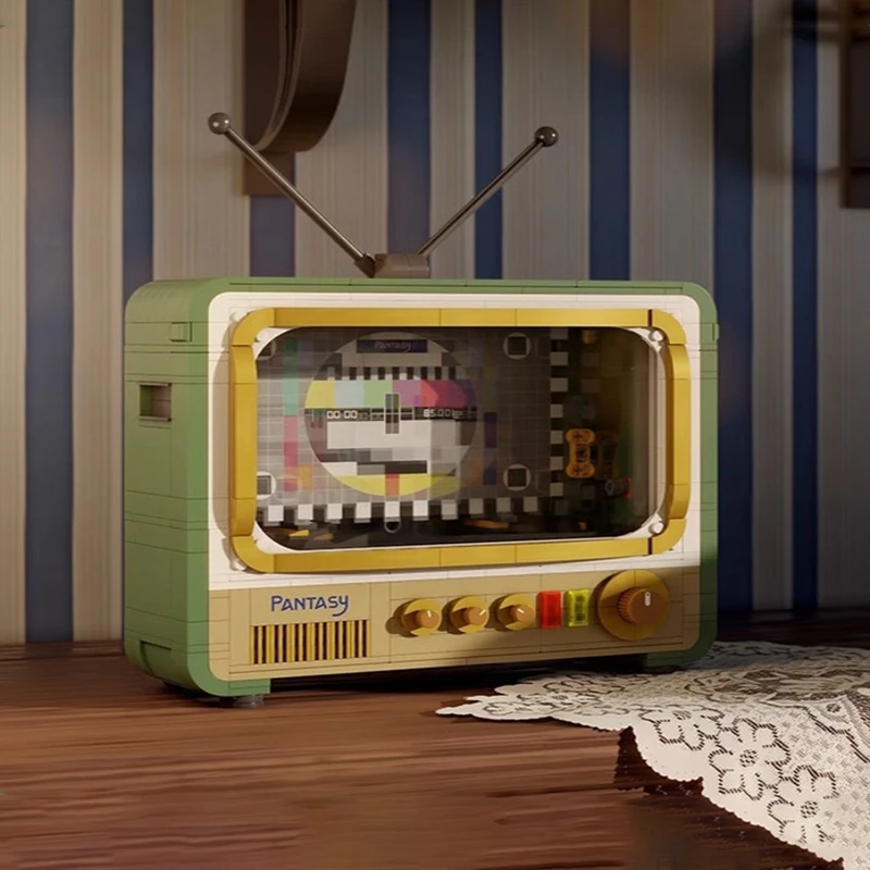 Pantazie Креативная Ретро-телевизионная Головоломка Модель Набор Строительных