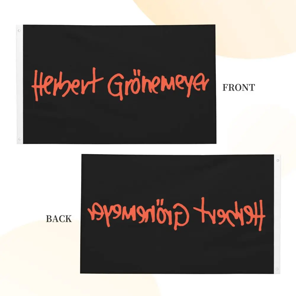 Новый двухсторонний баннер Герберта гронимемера флаг бриза декоративный для