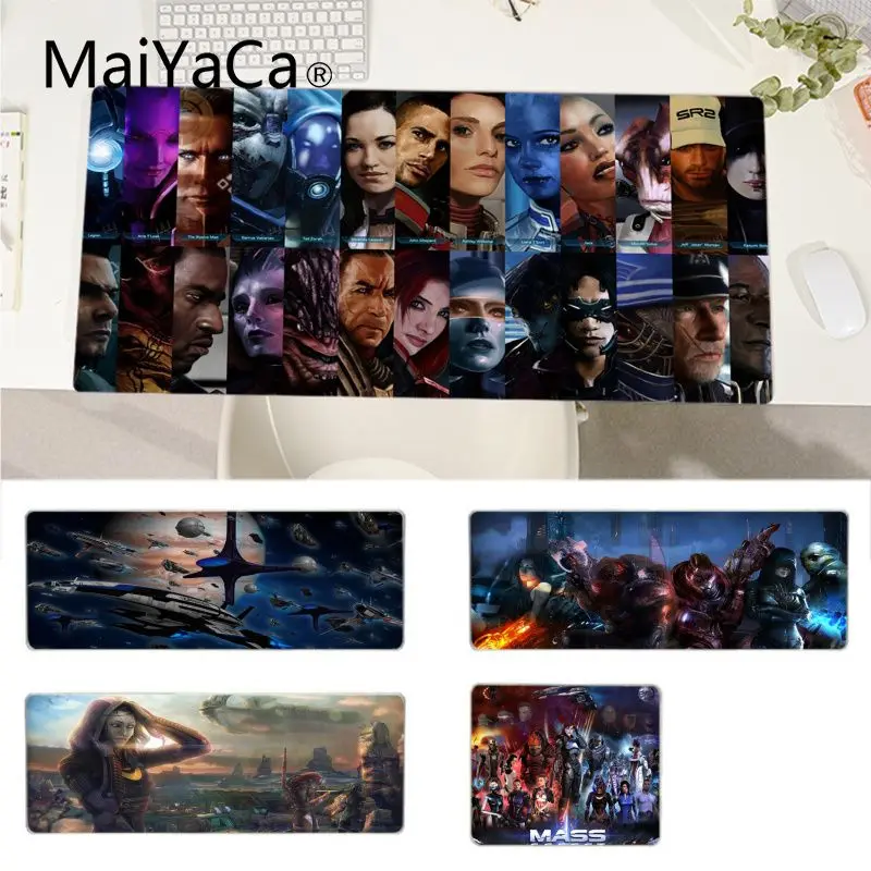 

MaiYaCa Mass Effect1 Cool Fashion Large sizes DIY Custom Mouse pad mat Size for Deak Mat for overwatch/cs go/world of warcraft
