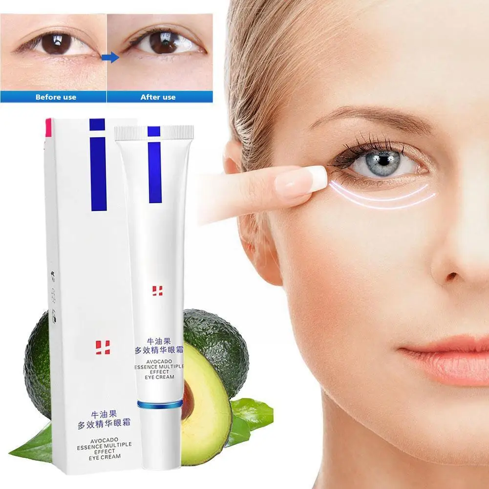 

Avocado Eye Cream Anti Puffiness Dark Circles Moisturizing Hyaluronic Wrinkles Aging Acid Anti Serum Skin Care Repair Essen B8E5