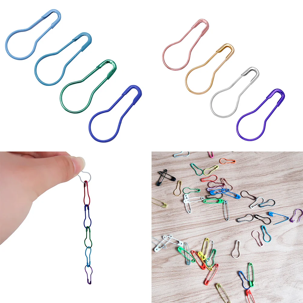 

100 Pcs DIY Brooch Safety Badge Color Lights Bulb Metal Safety Hand Decor Gourd Bridegroom Brooch DIY