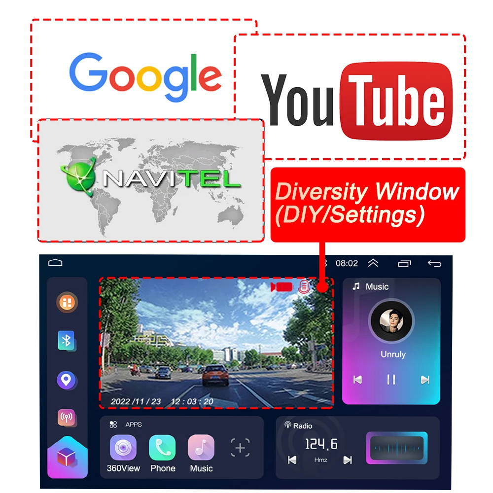 Автомагнитола 2 Din мультимедийный видеоплеер 4G Android 10 9 дюймов Mirrorlink Wi-Fi ОЗУ 6 ГБ ПЗУ