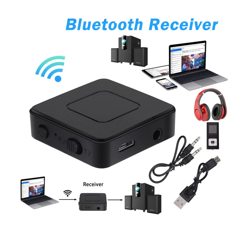 Bluetooth 5.0 Receiver Transmitter Wireless Audio Adapter 3.5mm AUX Jack RCA Bluetooth USB Dongle for For Car Kit PC TV Speaker images - 6