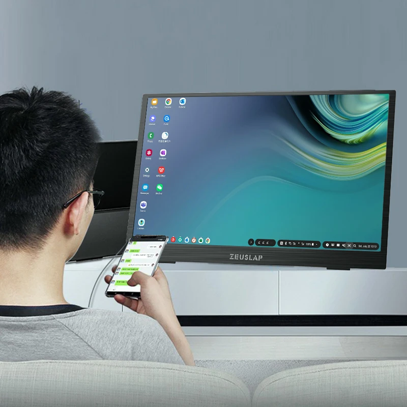 15.6inch 1080P FHD 4K UHD IPS Screen Portable Monitor USB C Type C HDMI-Compatible Screen for PS5 SWITCH Macbook Mate40 S10