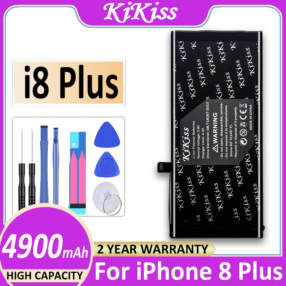 

KiKiss Battery 4900mAh for IPhone 8Plus IPhone8Plus 8 Plus Bateria + Track NO