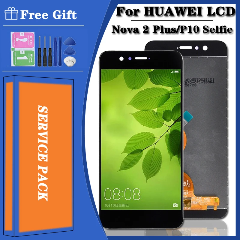 5 "Оригинальный ЖК-дисплей для Huawei Nova 2 Plus сенсорный экран дигитайзер BAC L23 L03 Nova2