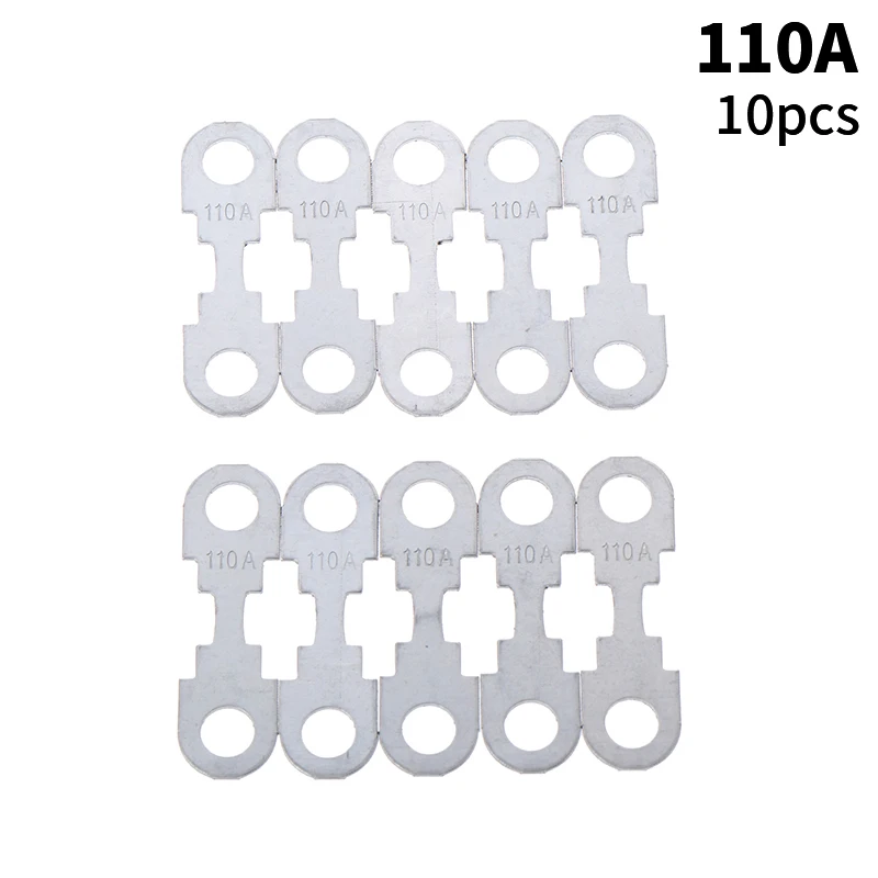 10 шт. 30A-150A 32VDC автомобильный плоский цинковый лист предохранитель для автомобиля предохранитель круглый отверстие вставка предохранитель автозапчасти