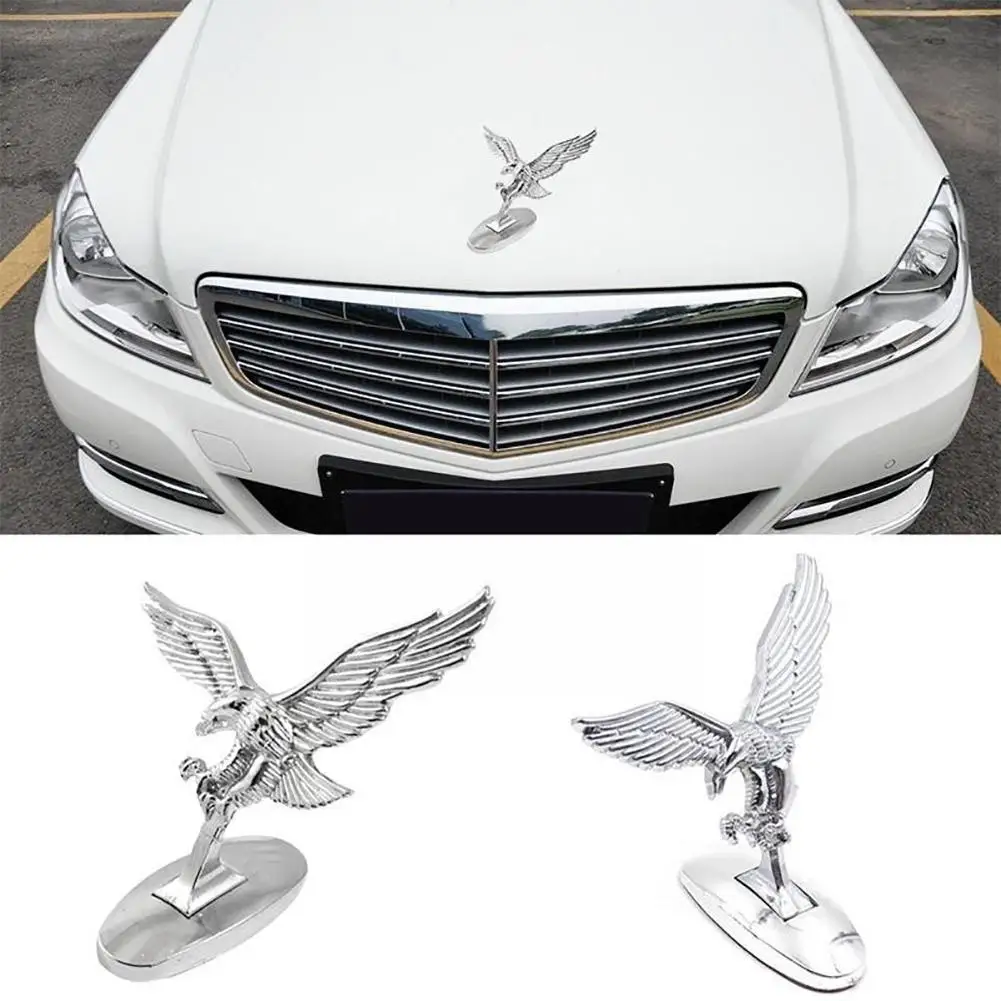 

Car Front Ornament 3d Flying Eagle Emblem Car Logo Front Hood Ornament Car Cover Eagle Badge For Auto Car-styling Z0p6