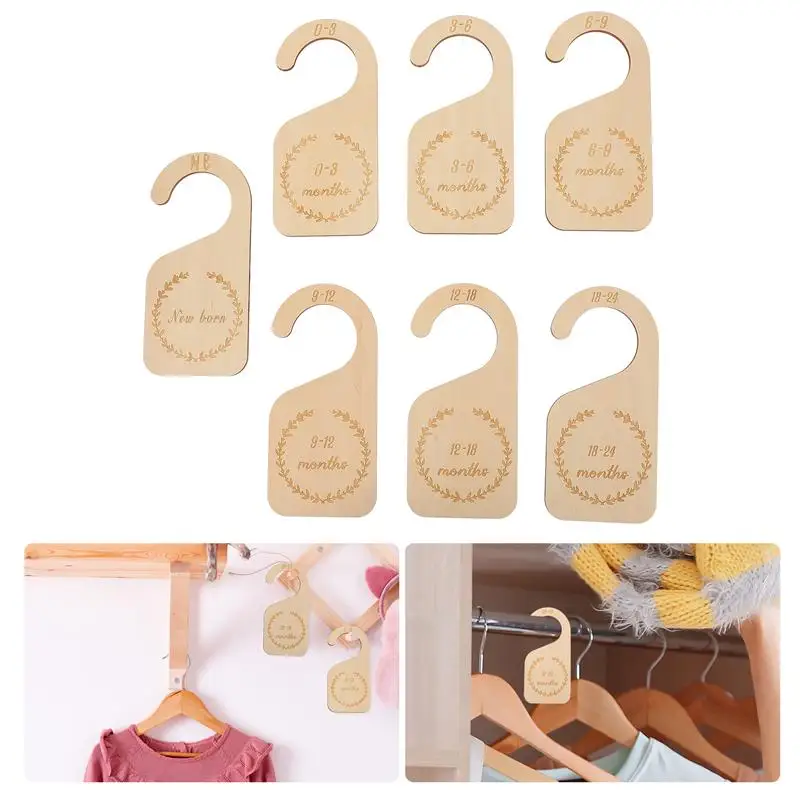 

7 шт., разделители для одежды для новорожденных