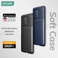 uflaxe original shockproof soft silicone case for xiaomi redmi k40 gaming redmi k40 pro carbon fiber back cover casing