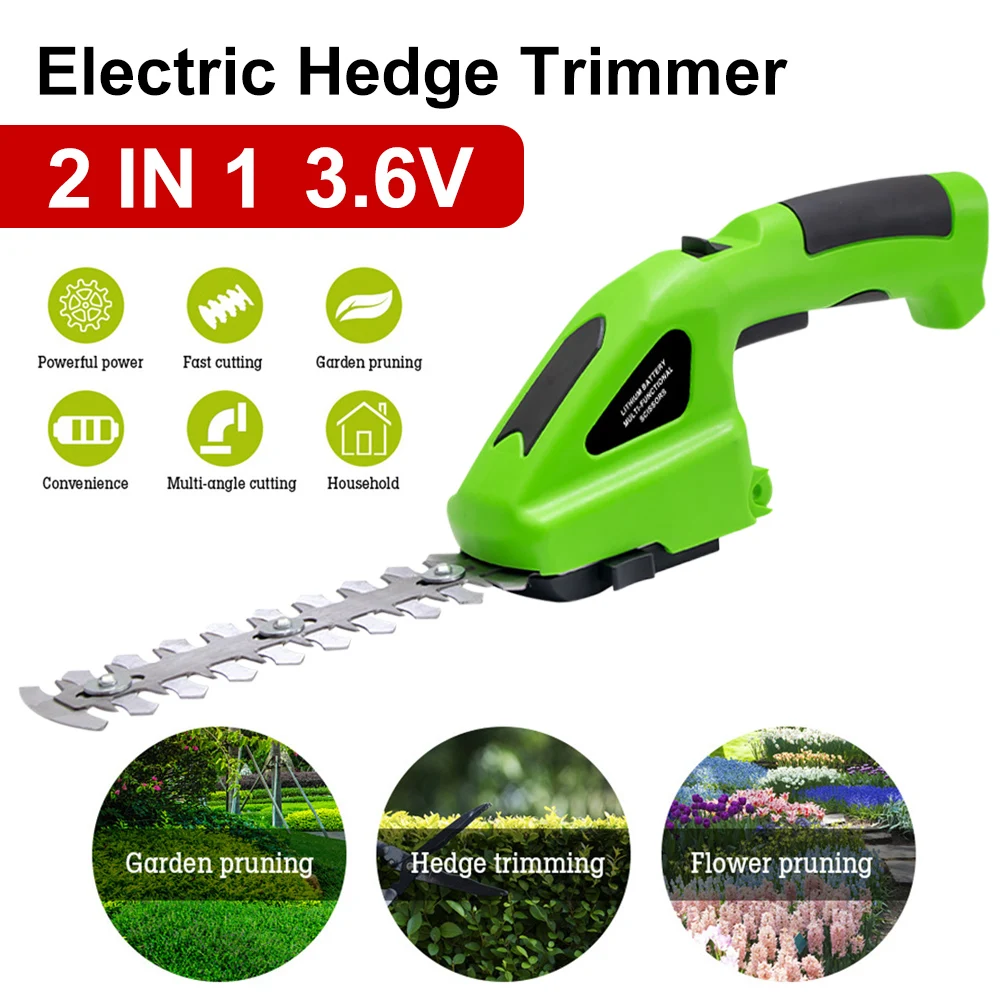 

Cordless Lawn Lithium Weeder One-handed Hedge Household Hedge With Trimmer Rechargeable Garden Cutter Battery Fence Trimmer