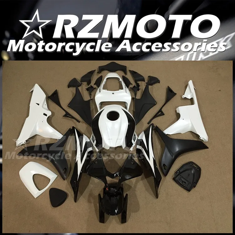 

4Gifts New ABS Motorcycle Whole Fairings Kit Fit For HONDA CBR600RR F5 2007 2008 07 08 Bodywork Set Custom White Black