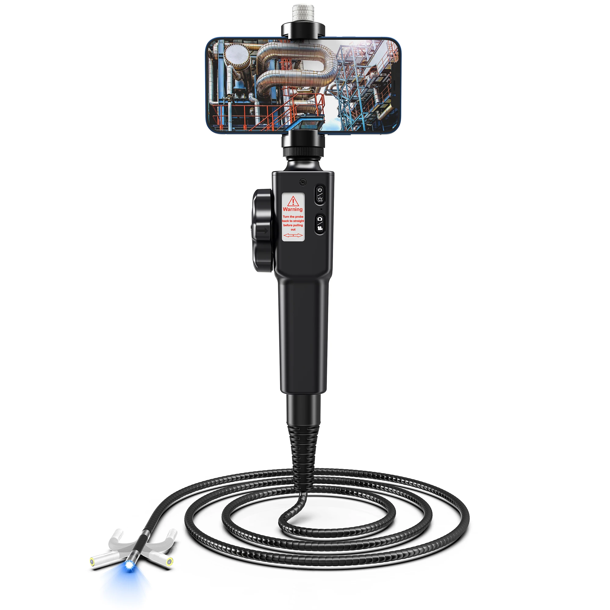 

Factory Offer Borescope With Articulating Head Cmos Hd Borescope 6.2Mm 720P For Car Industrial Endoscope Camera