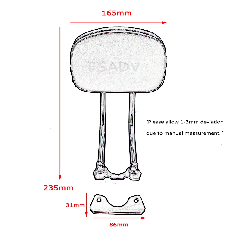 Спинка пассажира мотоцикла подходит для Sportster S 1250 RH RH1250S 2021 2022 комплект спинки